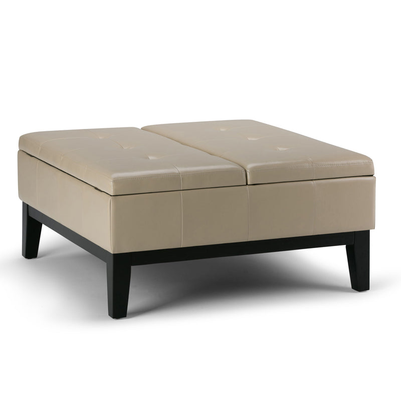 Dover - Multifunctional Lift Top Coffee Table Storage Ottoman - R&R Furniture Gallery (Fountain Valley, CA)