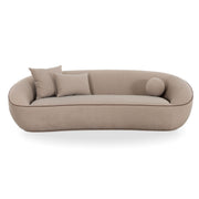 Jenny - Faux Mohair Sofa - Taupe - R&R Furniture Gallery (Fountain Valley, CA)