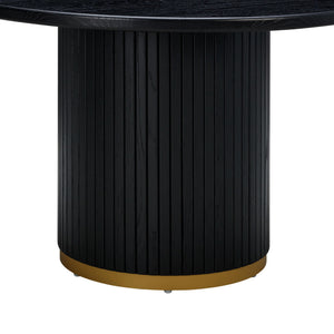 Chelsea - Ash Wood Round Dining Table - R&R Furniture Gallery (Fountain Valley, CA)