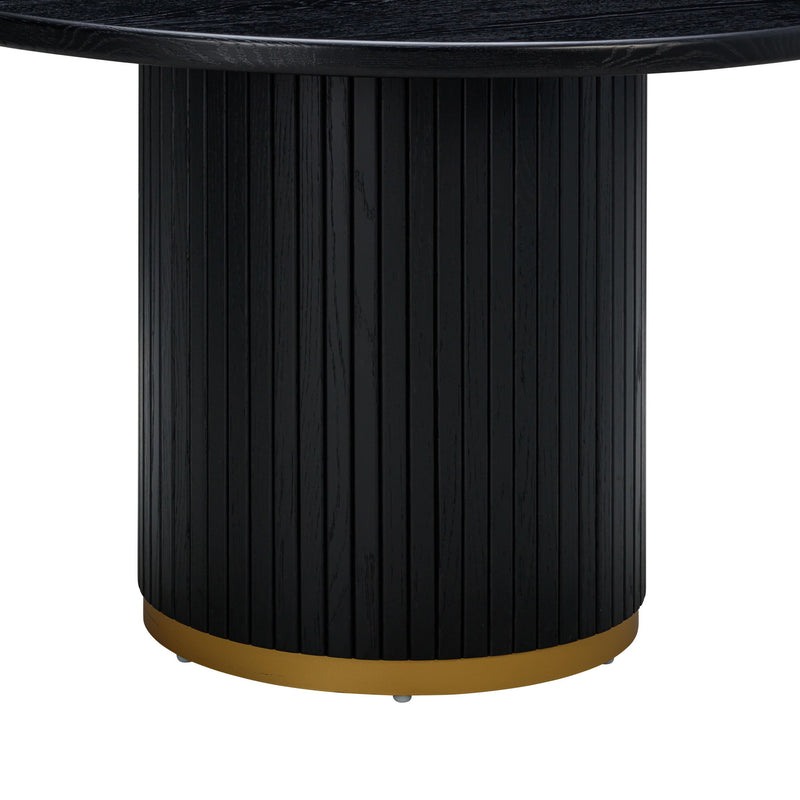 Chelsea - Ash Wood Round Dining Table - R&R Furniture Gallery (Fountain Valley, CA)