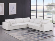 1100 - 5-Piece L-Shaped Sectional - Pearl - R&R Furniture Gallery (Fountain Valley, CA)