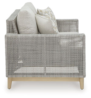 Seton Creek - Loveseat With Cushion - Gray - R&R Furniture Gallery (Fountain Valley, CA)
