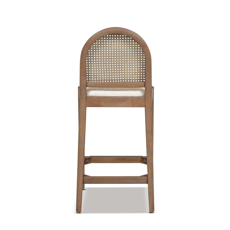 Panama - Curved Back Cane Counter Stool (Set of 2) - R&R Furniture Gallery (Fountain Valley, CA)