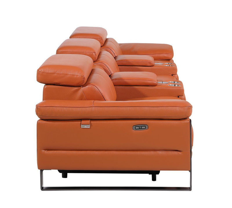 1246 - Modular Power Triple Reclining Dual Console Sofa With Power Reclining Headrests
