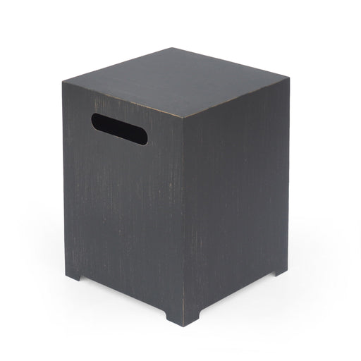 Modern Noble House tank holder side table with powder-coated frame, featuring a sleek storage table design in a contemporary style.