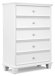 Fortman - Five Drawer Chest - White - R&R Furniture Gallery (Fountain Valley, CA)