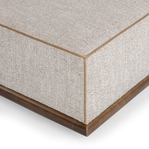 Ellerie - Square Ottoman - Latte - R&R Furniture Gallery (Fountain Valley, CA)