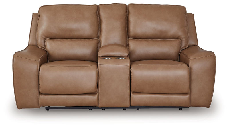 DeepWakes - Power Reclining Loveseat / Console / Adjustable Headrest - R&R Furniture Gallery (Fountain Valley, CA)
