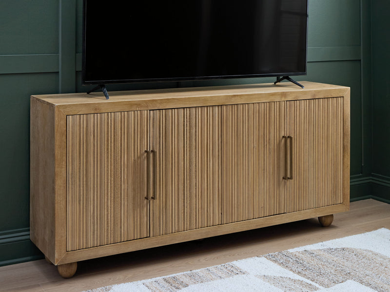 Niam - Accent Cabinet - Light Antique Beige - R&R Furniture Gallery (Fountain Valley, CA)