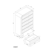 Beverly - Chest, LED Lighting - White / Black - R&R Furniture Gallery (Fountain Valley, CA)