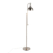 Lumi Source Emery contemporary metal floor lamp with a sleek, modern design and a tall, adjustable stand in a minimalist style.