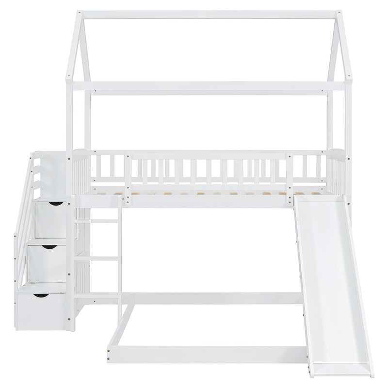 House Bunk Bed With Slide - R&R Furniture Gallery (Fountain Valley, CA)