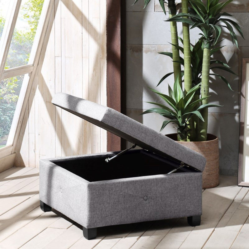 Aspen - Ottoman Soft Close Storage - R&R Furniture Gallery (Fountain Valley, CA)