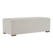 Simple Long Ottoman For Living Room - White - R&R Furniture Gallery (Fountain Valley, CA)
