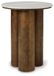Henfield - Accent Table - Beige / Brown - R&R Furniture Gallery (Fountain Valley, CA)