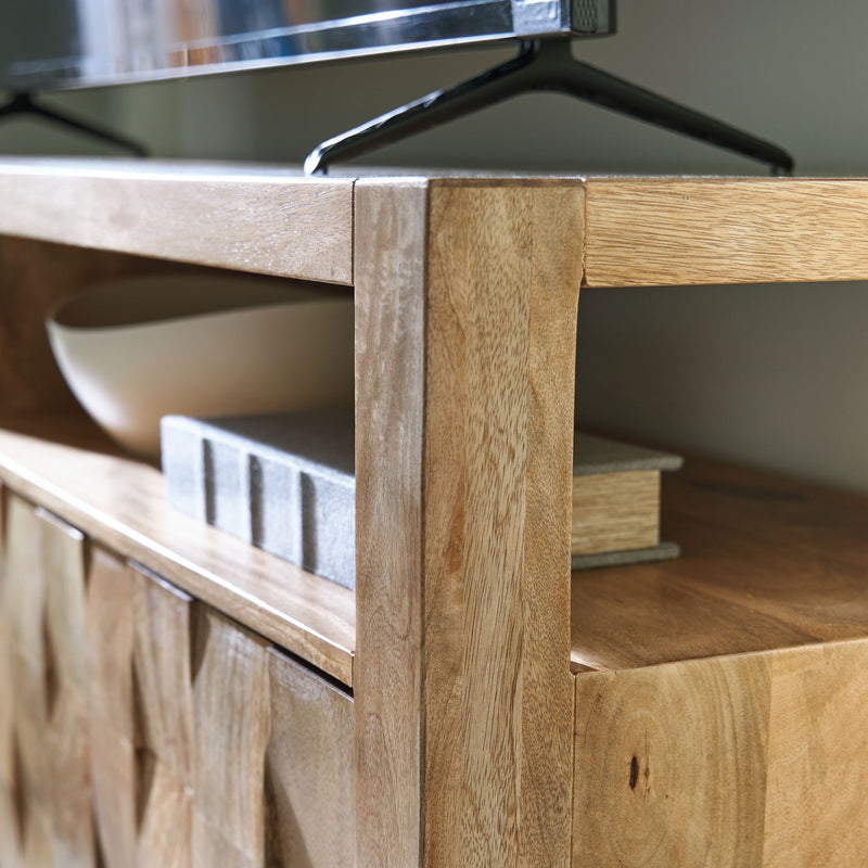 Hudwick - Accent Cabinet - Natural Brown - R&R Furniture Gallery (Fountain Valley, CA)