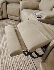 Next-Gen Durapella - Reclining Power Loveseat With Console - R&R Furniture Gallery (Fountain Valley, CA)