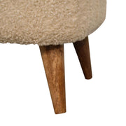 Square Footstool - Cream - R&R Furniture Gallery (Fountain Valley, CA)