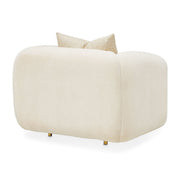 Sassani - Accent Chair - Crepe / Gold - R&R Furniture Gallery (Fountain Valley, CA)