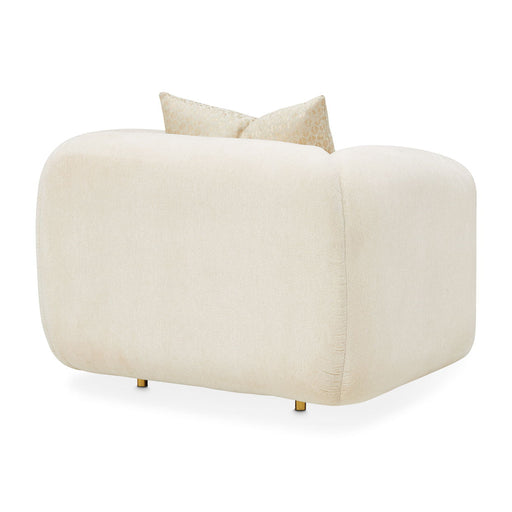 Sassani - Accent Chair - Crepe / Gold - R&R Furniture Gallery (Fountain Valley, CA)