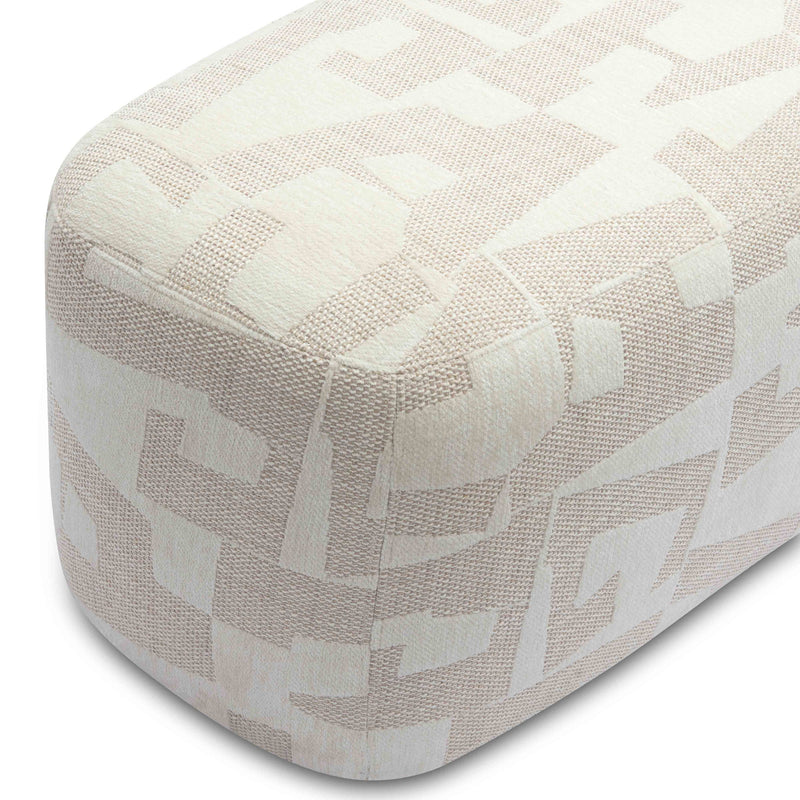 Graceland - Jacquard Bench - Cream - R&R Furniture Gallery (Fountain Valley, CA)