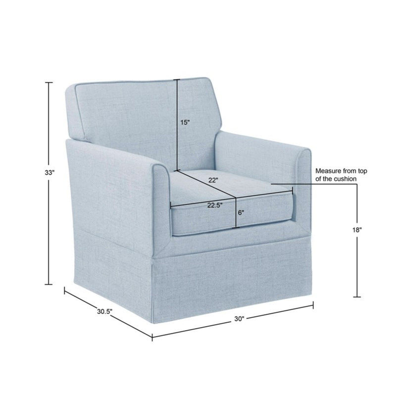 Timeless - Accent Armchair With Classic Track Arm Silhouette And Skirted Base - R&R Furniture Gallery (Fountain Valley, CA)