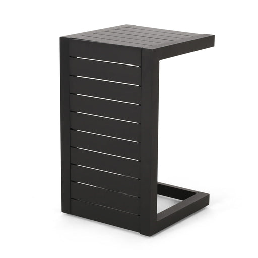 Aluminum Outdoor C - Shaped Side Table For Patio - R&R Furniture Gallery (Fountain Valley, CA)
