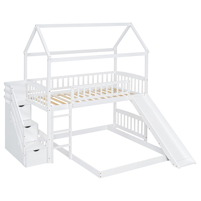 House Bunk Bed With Slide - R&R Furniture Gallery (Fountain Valley, CA)