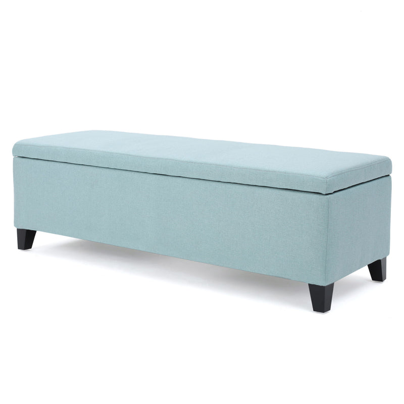 Contemporary Storage Ottoman Bench With Upholstery - R&R Furniture Gallery (Fountain Valley, CA)