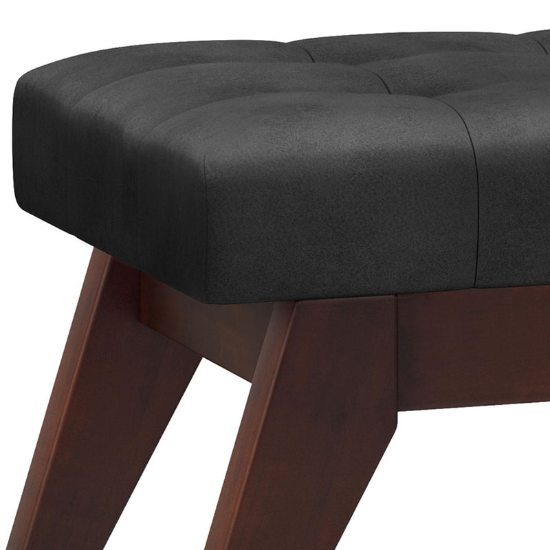 Draper - Upholstered Mid Century Tufted Ottoman Bench - R&R Furniture Gallery (Fountain Valley, CA)