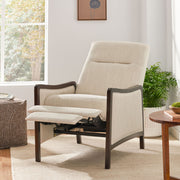 Noble House Drury contemporary fabric upholstered pushback recliner with plush cushioning and modern design.