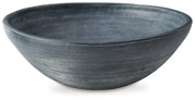 Signature Design by Ashley Meadie bowl from Plates & Bowls collection, featuring a stylish ceramic design with a smooth finish.