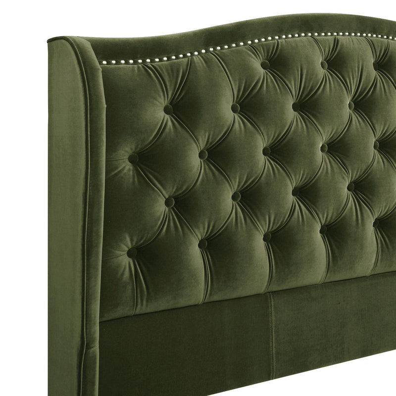 Marcella - Upholstered Shelter Headboard Bed Set - R&R Furniture Gallery (Fountain Valley, CA)