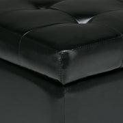 Cosmopolitan - Storage Ottoman - Midnight Black - R&R Furniture Gallery (Fountain Valley, CA)