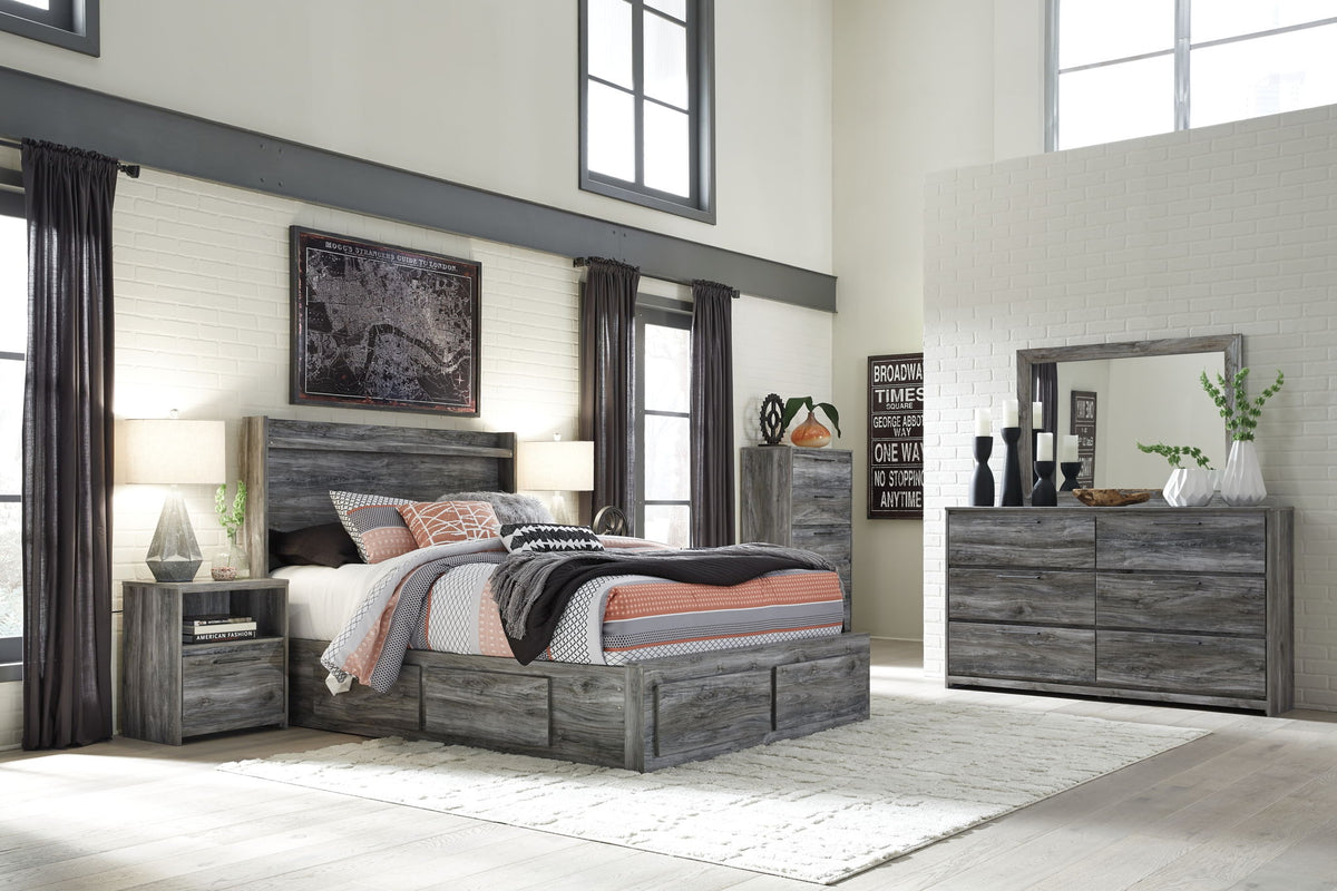 Baystorm - Panel Bedroom Set - Gray - R&R Furniture Gallery (Fountain Valley, CA)
