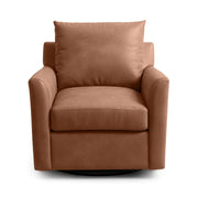 Classic Home Olivia swivel chair with cushioned back and seat, featuring a modern design and smooth 360-degree swivel functionality.