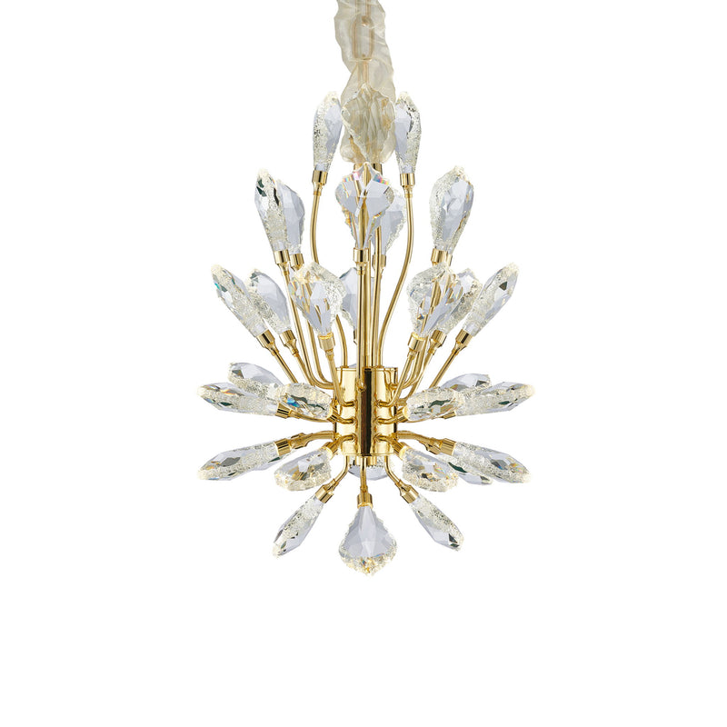 Michael Amini Lighting - Astra 18" Crystal LED Chandelier - Gold