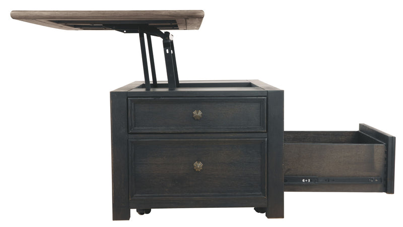 Tyler Creek - Lift Top Cocktail Table - Grayish Brown / Black - R&R Furniture Gallery (Fountain Valley, CA)