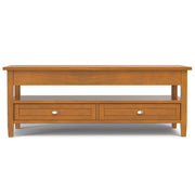 Warm Shaker - Lift Top Coffee Table With Hidden Storage And Lift Top Functionality - Brown - R&R Furniture Gallery (Fountain Valley, CA)