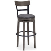 Caitbrook - Tall UPH Swivel Barstool - Gray - R&R Furniture Gallery (Fountain Valley, CA)