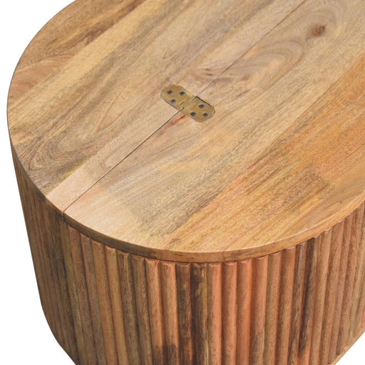 Soba - Ball Lid Up Coffee Table - Oak - R&R Furniture Gallery (Fountain Valley, CA)