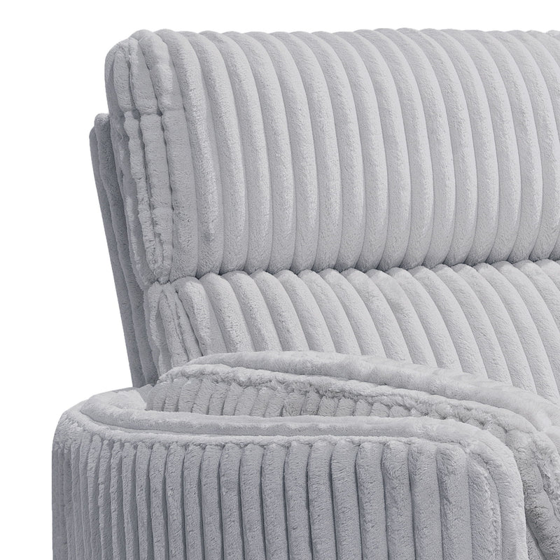 Parker Living Radius Power Swivel Glider Recliner in modern fabric with plush cushioning and a sleek design.