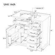 36" Bathroom Vanity With Sink, 2 Tip Out Drawers, Soft Close Hinges - R&R Furniture Gallery (Fountain Valley, CA)