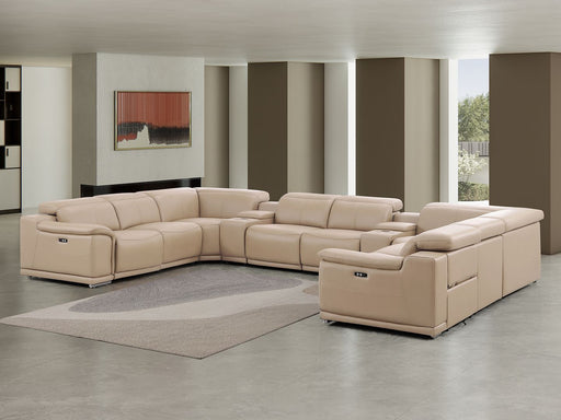 2679 - 10-Piece U-Shaped Power Reclining Sectional In Genuine Leather (4 Recliners) - R&R Furniture Gallery (Fountain Valley, CA)