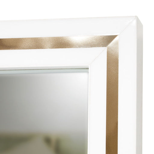Palm Gate - Wall Mirror - Cloud White - R&R Furniture Gallery (Fountain Valley, CA)