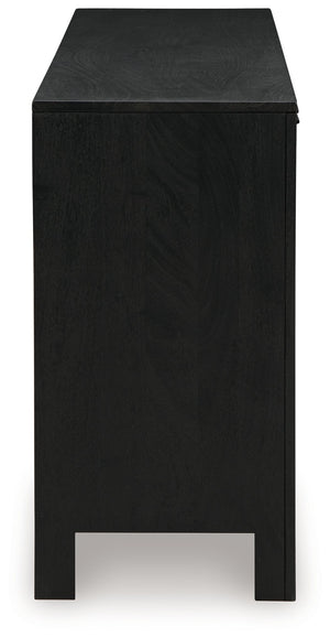 Cliffiings - Accent Cabinet - Black / Natural - R&R Furniture Gallery (Fountain Valley, CA)