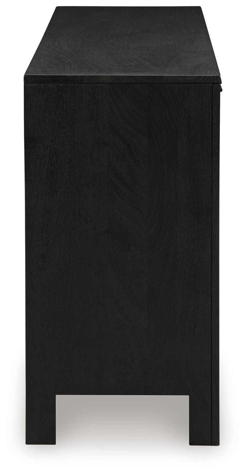 Cliffiings - Accent Cabinet - Black / Natural - R&R Furniture Gallery (Fountain Valley, CA)