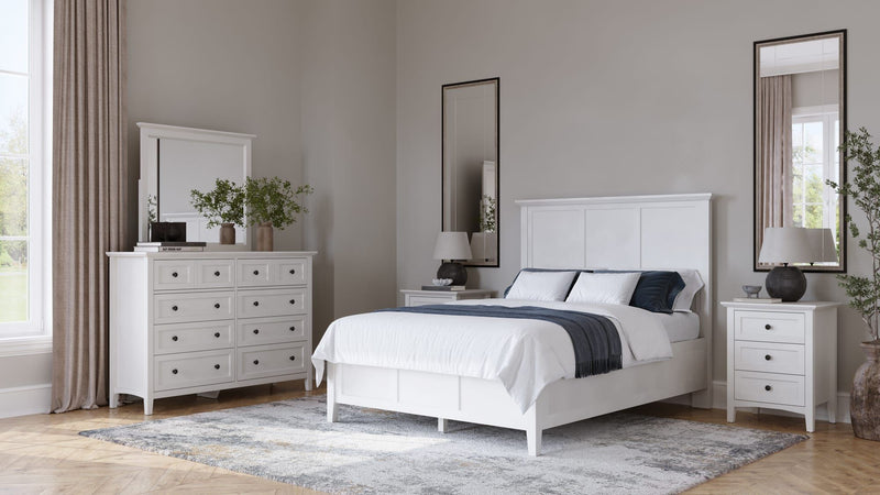 Grace Wall or Dresser Mirror in Snowfall White