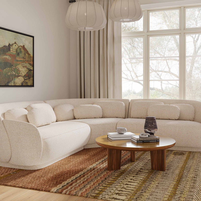 Oani - Round Coffee Table - Natural - R&R Furniture Gallery (Fountain Valley, CA)