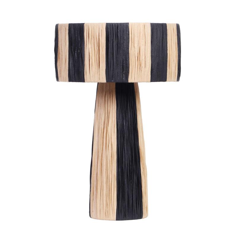 Shelby - Two-Tone Table Lamp - Black / Natural - R&R Furniture Gallery (Fountain Valley, CA)